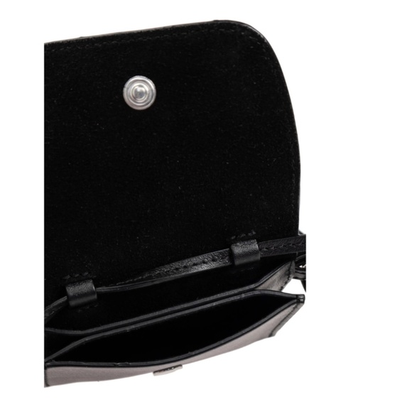 Lie Studio Black Leather Stella Wallet and Gaby Keychain - Picture 9 of 15